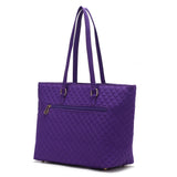 MKF Collection Hallie Solid Quilted Cotton Women Tote Bag by Mia K