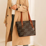 MKF Collection Aylet M Tote with Mini Handbag and Wristlet Pouch by Mia Made of high-quality vegan leather