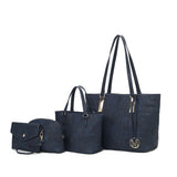 MKF Collection Arya Signature Women Tote Bag, Mini Tote Bag, Pouch and Wristlet Wallet by Mia K