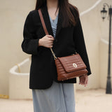 MKF Collection Lola Quilted Vegan Leather Women's Shoulder Bag by Mia K