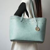 MKF Collection Mariahna 3 PCS Shopper Tote, Cross and Wallet Handbag by Mia K