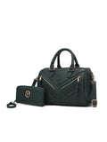 MKF Collection Lara Vegan Leather Women Satchel with wallet by Mia k