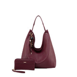 MKF Collection Eloa Hobo Bag with Wallet- 2-piece set by Mia K