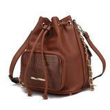MKF Collection Azalea Vegan Leather Women Bucket Bag by Mia K