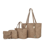 MKF Collection Arya Signature Women Tote Bag, Mini Tote Bag, Pouch and Wristlet Wallet by Mia K