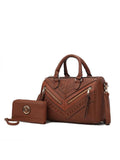 MKF Collection Lara Vegan Leather Women Satchel with wallet by Mia k