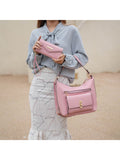 MKF Collection Clara Vegan Leather Women Shoulder Bag with Wristlet Wallet by Mia k