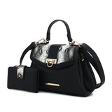 MKF Collection Geny Faux Snake Embossed Women Shoulder bag with matching Wallet by Mia K