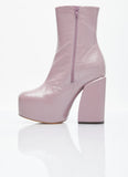 Dries Van Noten Women Platform Heel Leather Boots