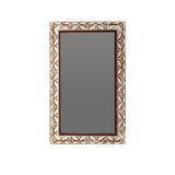 29.13"×47.24" Rectangular Carved Leaf Wall Mirror