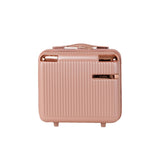 4-Piece Hard ABS Luggage Set with 360° Dual Rotating Wheels - Rose Gold