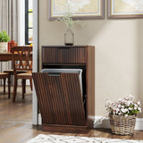 10-Gallon Woodgrain Tilt-Out Trash Can Cabinet