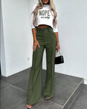 Women's Elegant Solid Color Half Sleeve Short Top