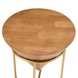 Minimalist & Luxe Wood Side Table