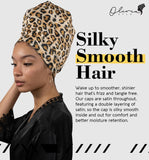 Satin Sleep Cap and Hair Bonnet for Sleeping - Satin Lined Sleep Cap, Sleeping Bonnet Satin Head Wrap - Satin Hair Wrap