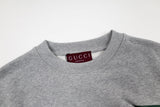 GUCCI Gray Cotton Jersey Sweatshirt New & Authentic
