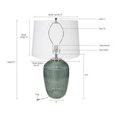 Handcrafted Art Glass Table Lamp