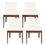 Acacia Wood Outdoor Dining Chair (Set of 4)
