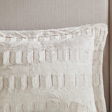 King/Cal King Back Print Long Fur Comforter Mini Set
