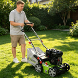 PROGREEN Gasoline Engine Scarifier 2in1 Function Dethatcher/Scarifier, 16in Width
