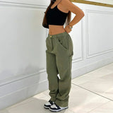 CargoMuse™ – High Waist Straight-Leg Utility Jeans for Women