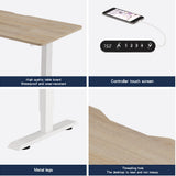 55"×24" Light Adjustable Electric Standing Desk