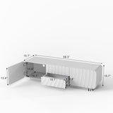 58" Modern Spiral Wave TV Console