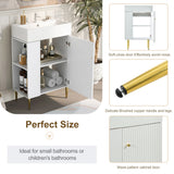 21.6" Left Side Storage Bathroom Vanity
