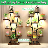 Vase Shape Plant Stand Indoor with Grow Lights