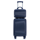 ABS Spinner Luggage Set with Combination Lock - Navy