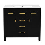 36'' Bathroom Vanity with Ceramic Sink Combo