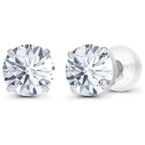 1.50 CTW Lab-Grown Diamond Stud Earrings in 14K White or Yellow Gold – F Color, VS Clarity | AGI Certified