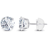 1.00 CTW Round Lab-Grown Diamond Stud Earrings in 14K White or Yellow Gold | G/VS-Clarity
