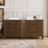 Fluted Nightstand 2-Piece Set