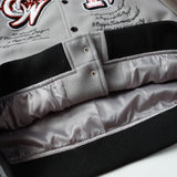 AC Milan Off-White Gray Varsity Wool Jacket