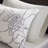 Floral Cotton Sateen Comforter with Hypoallergenic Fill - Peach Blossom