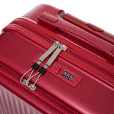 ABS Spinner Wheel Luggage Set with Combination Lock - Red