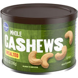 Kroger Whole Unsalted Cashews 8.5 oz