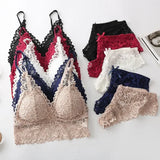 Lace Bra and Panty Set – Seamless Wire-Free Embroidered Lingerie