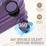 HIFINE Tourist 3-Piece ABS Spinner Wheel Luggage Set