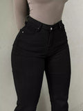 High-Waisted Flare Leg Jeans