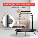 Ainfox Mini Trampoline with Adjustable Handle Bar, Fitness Rebounder, 330 lbs Load Capacity, 40 Inch