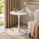 White Round Dining Table