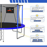 14FT Trampoline with Enclosure Net