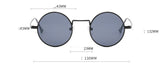 Steampunk Sunglasses – Retro Round Gothic Shades