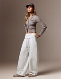 Women's High-Waist Wide-Leg Casual Pants