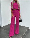 Women's Elegant Solid Color Half Sleeve Short Top