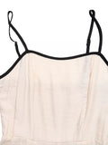 Contrast Trim Wide Leg Jumpsuit