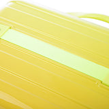2-Piece Polycarbonate Spinner Wheel Luggage Set with Lock - Green & Yellow