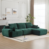 Large Fabric Sectional Sofa with Memory Foam Padding - Multiple Colors